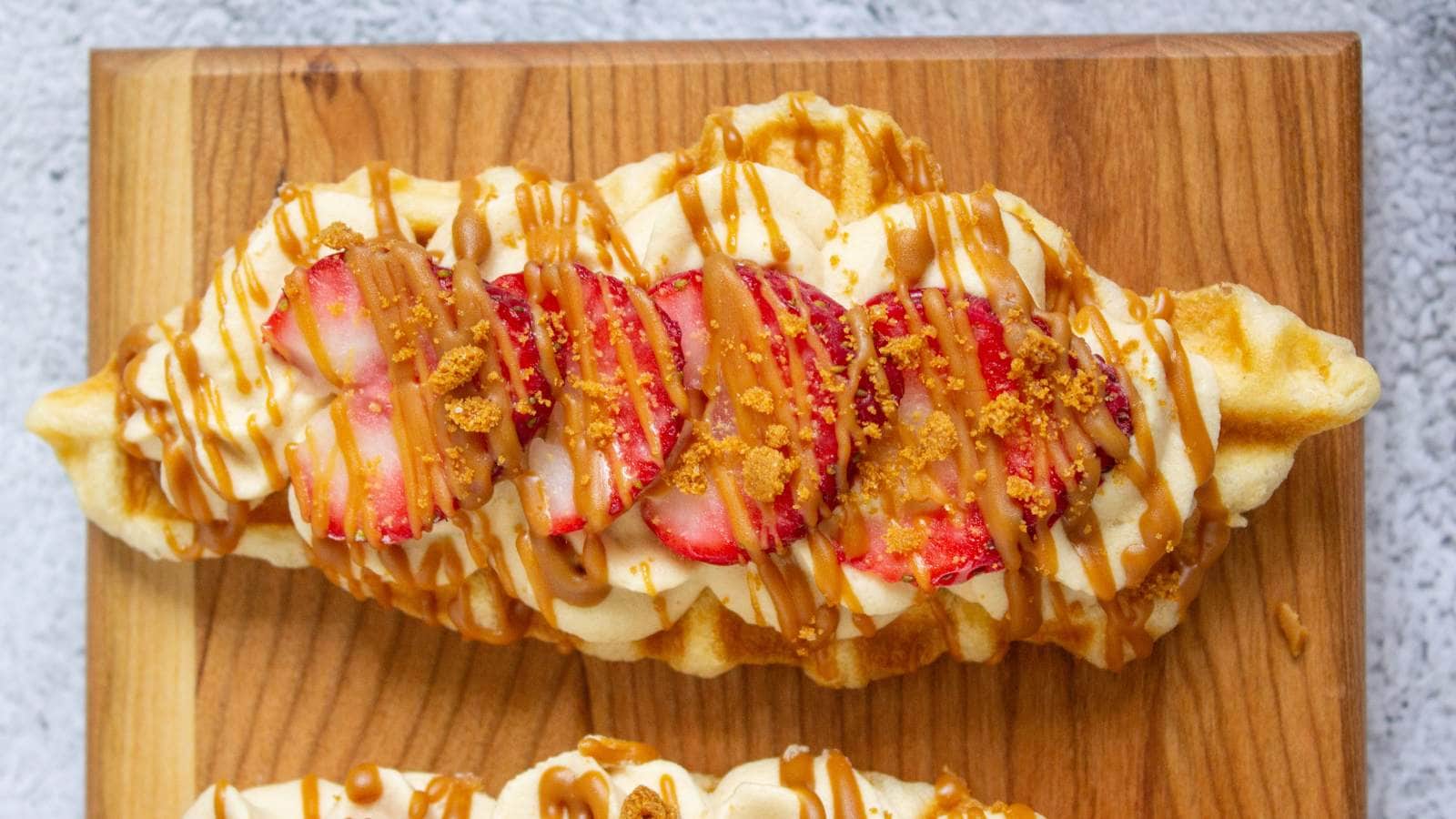 Strawberry Croffles