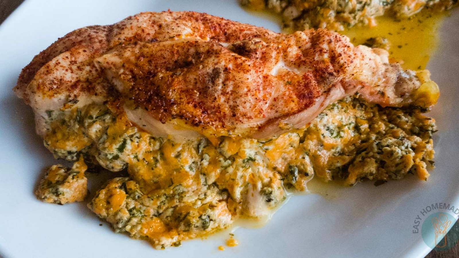 Copycat Ruth's Chris Stuffed Chicken