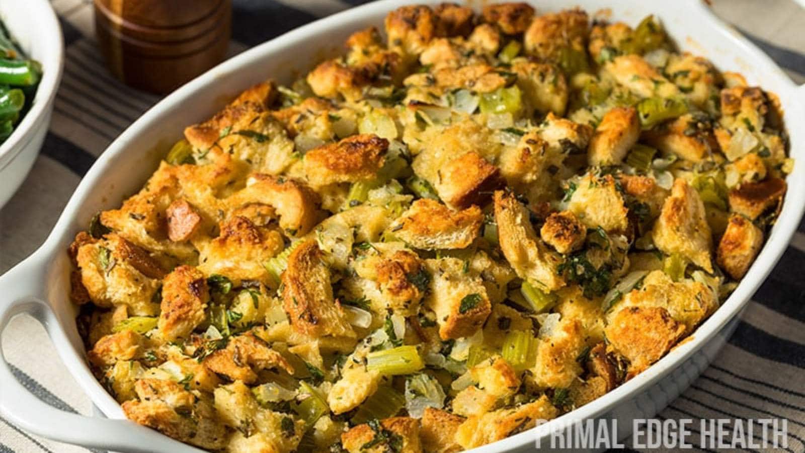 Stuffing with Sausage and Bread