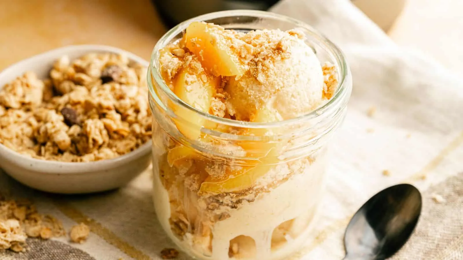 Ninja CREAMi Peach Cobbler Ice Cream