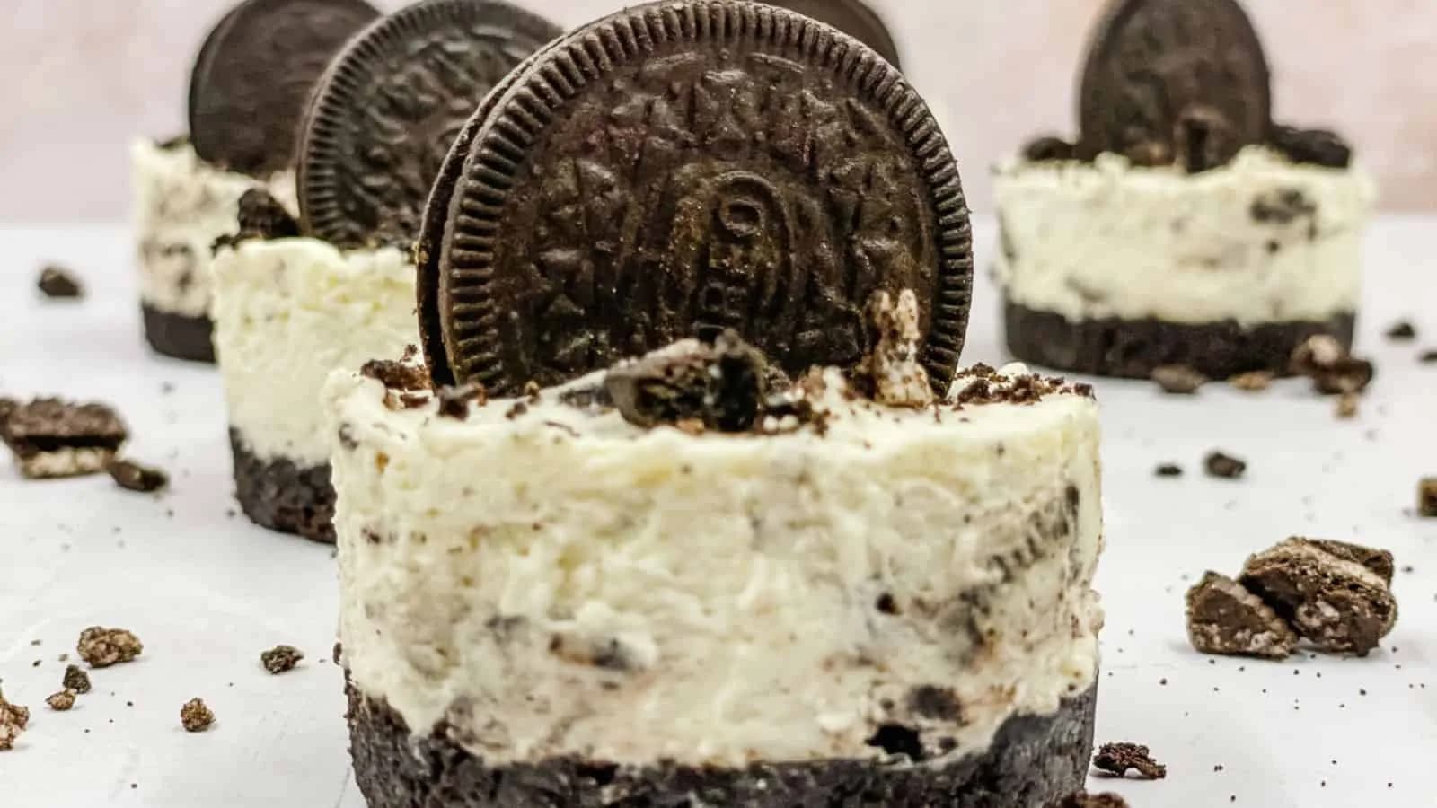 Mini Oreo Cheesecakes