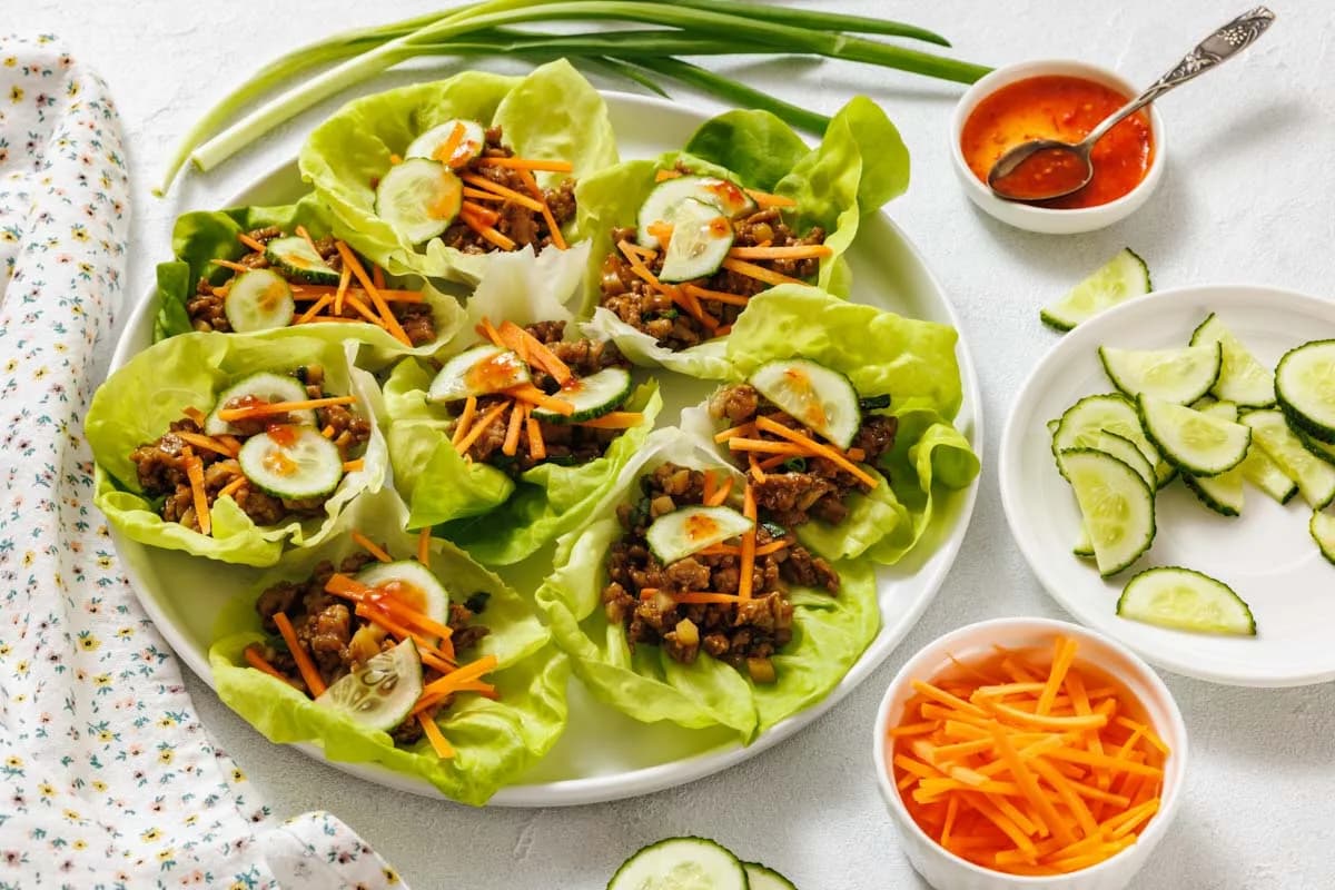 Asian Chicken Lettuce Cups