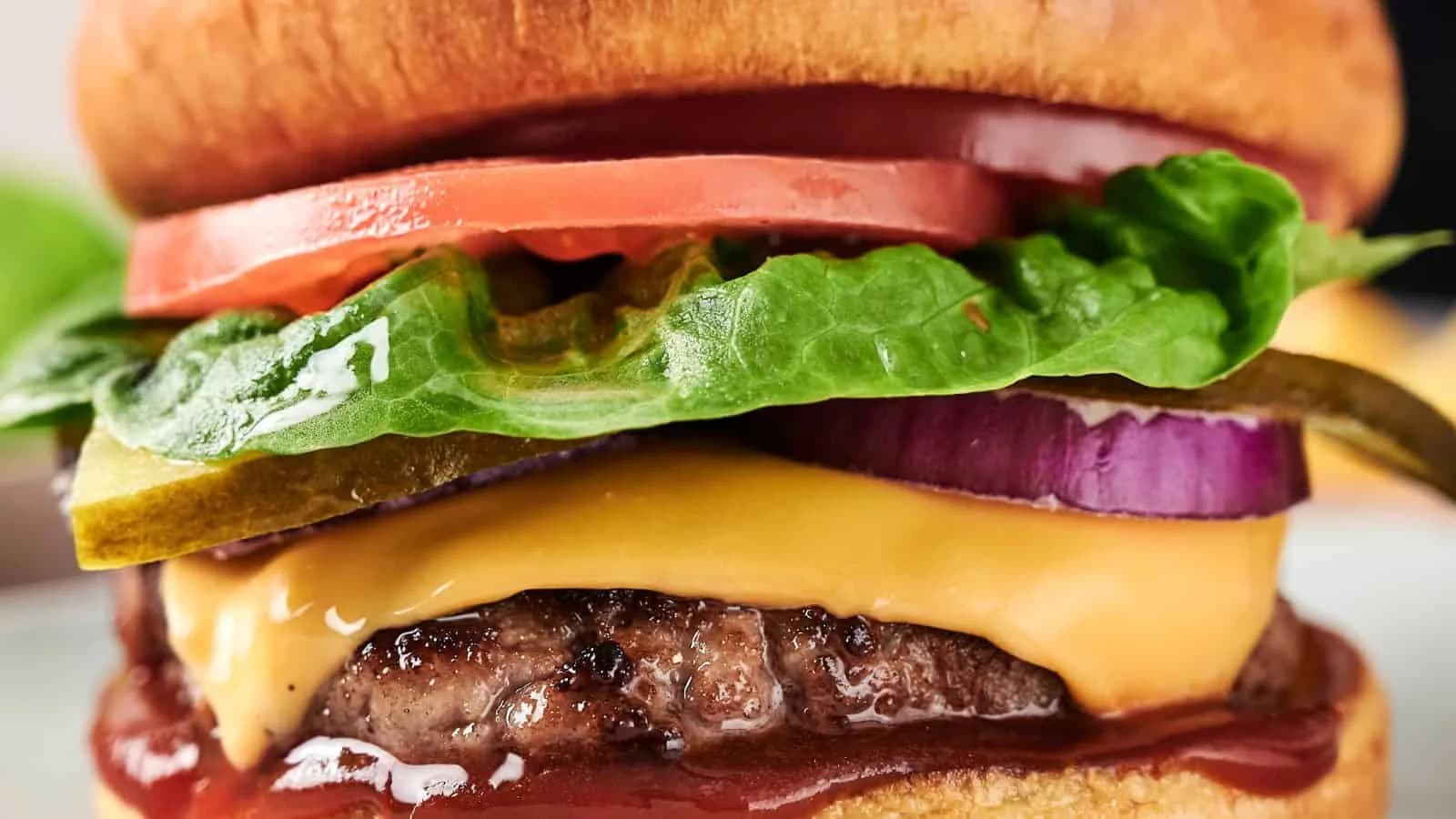 Air Fryer Cheeseburger
