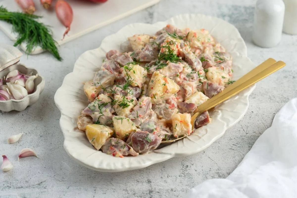 Classic Red Potato Salad with Pickles