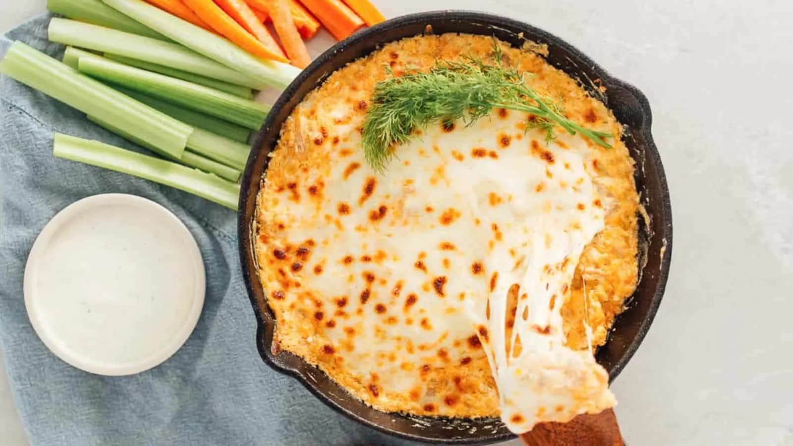 Vegan Buffalo Jackfruit Dip