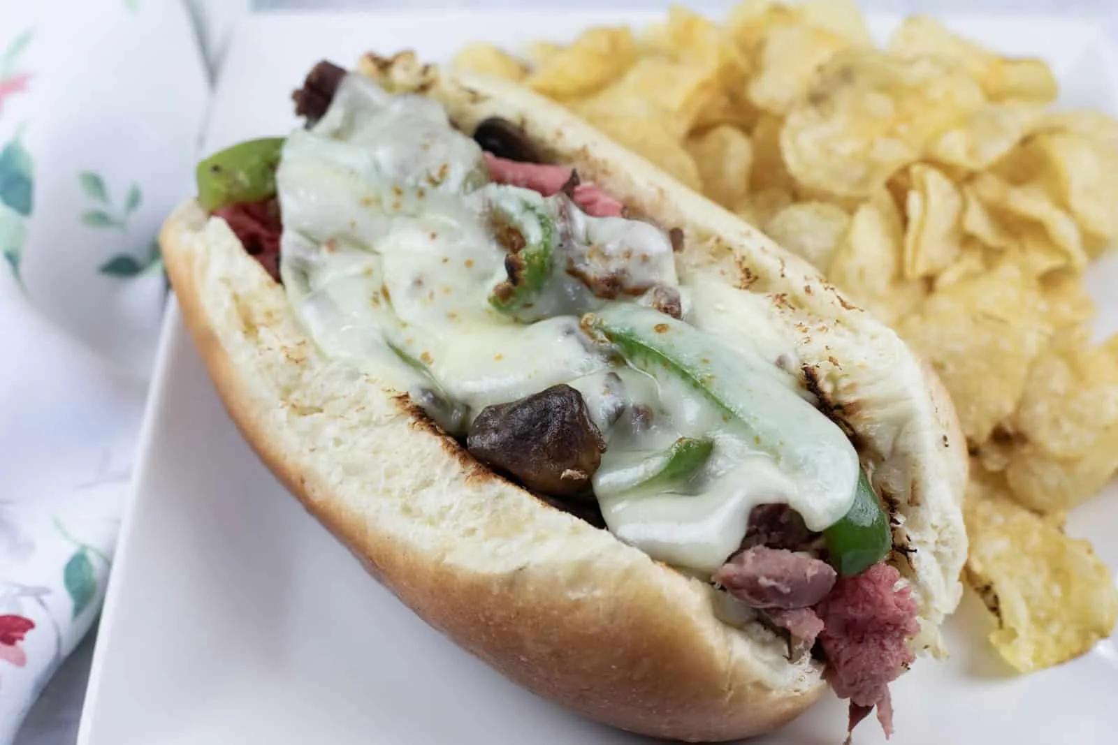 Philly Cheesesteak Sandwiches with Smoked Rib Roast