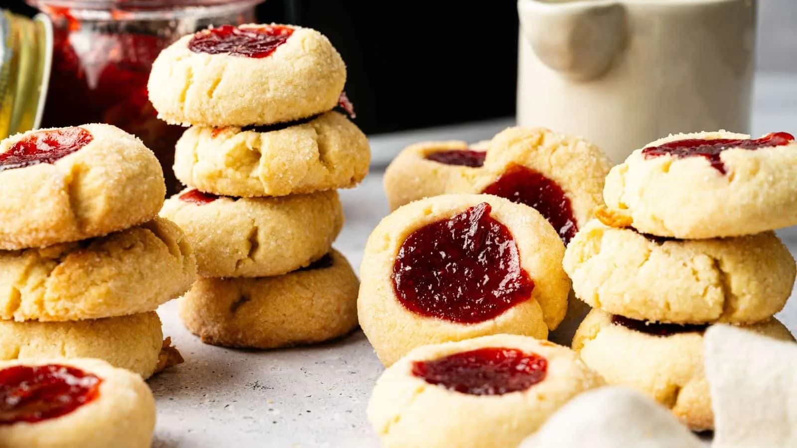Air Fryer Thumbprint Cookies