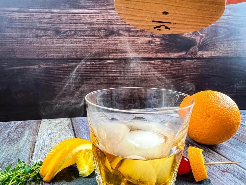 Smoked Old Fashioned Cocktail