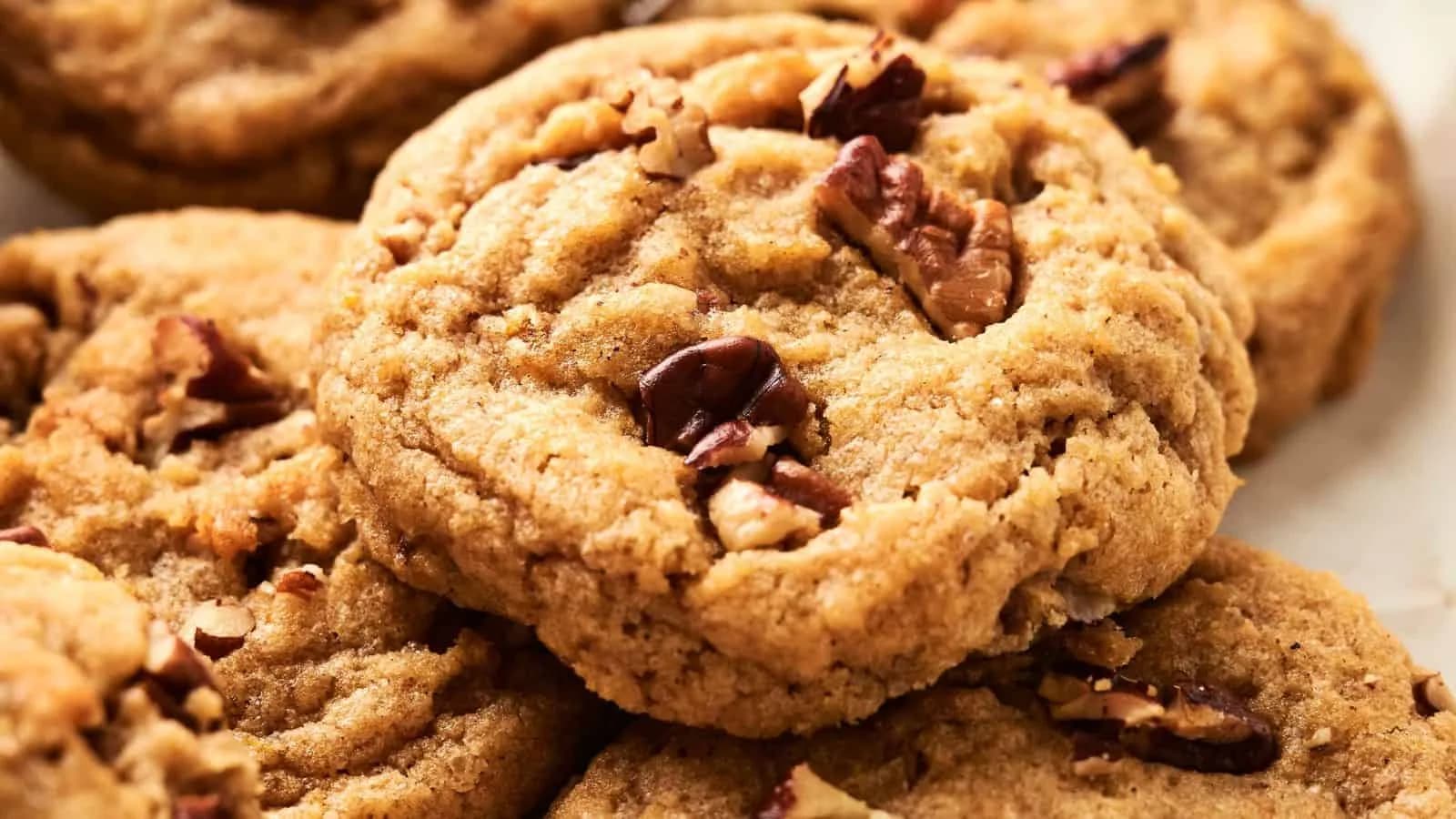 Soft Pumpkin Cookies With Pecans