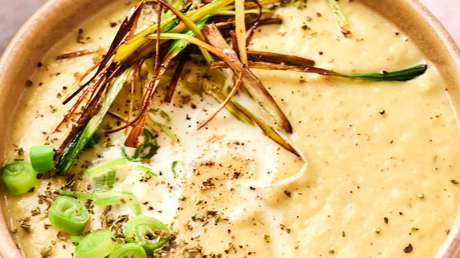 Air Fryer Potato and Leek Soup