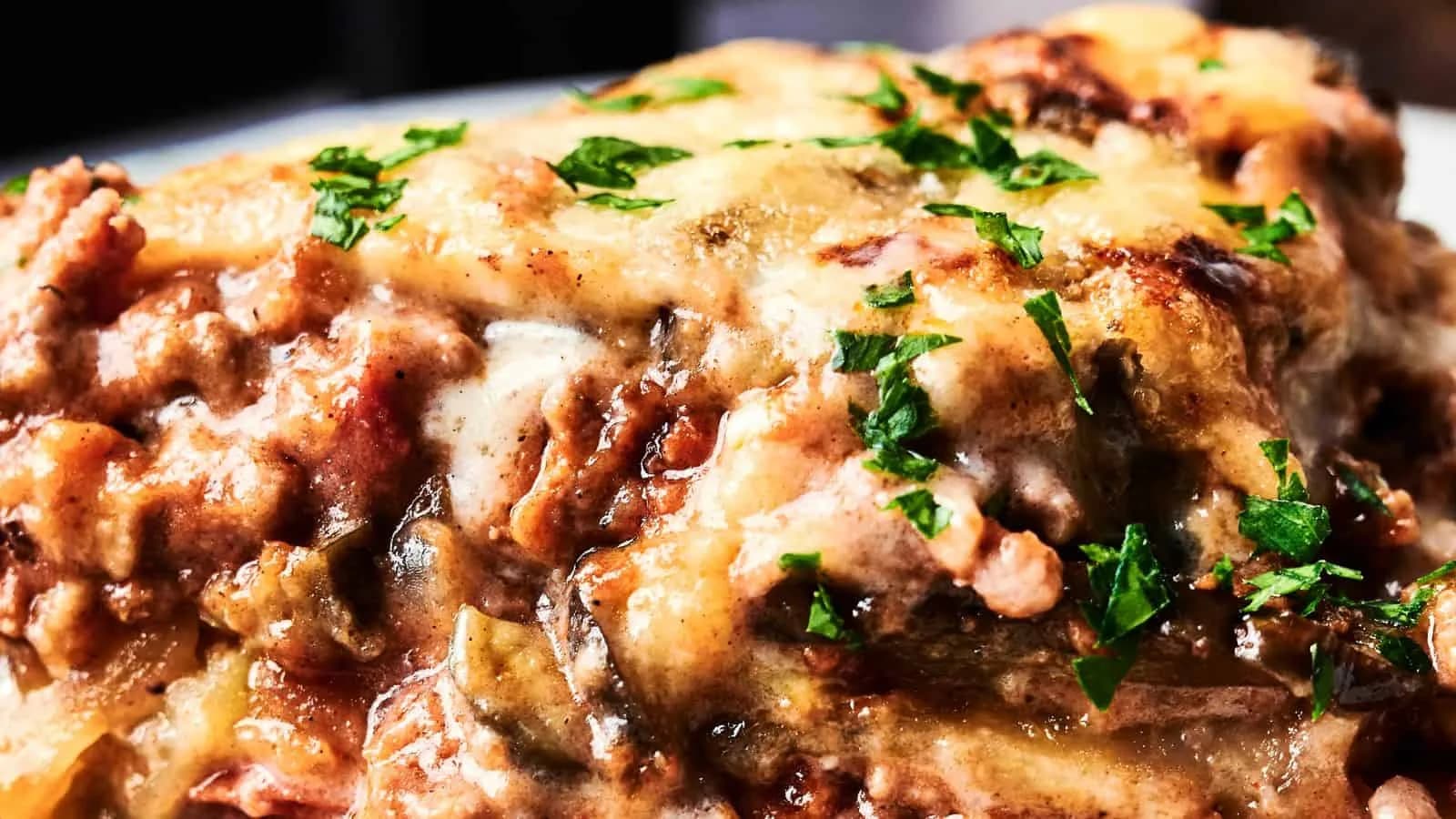 Air Fryer Beef Moussaka