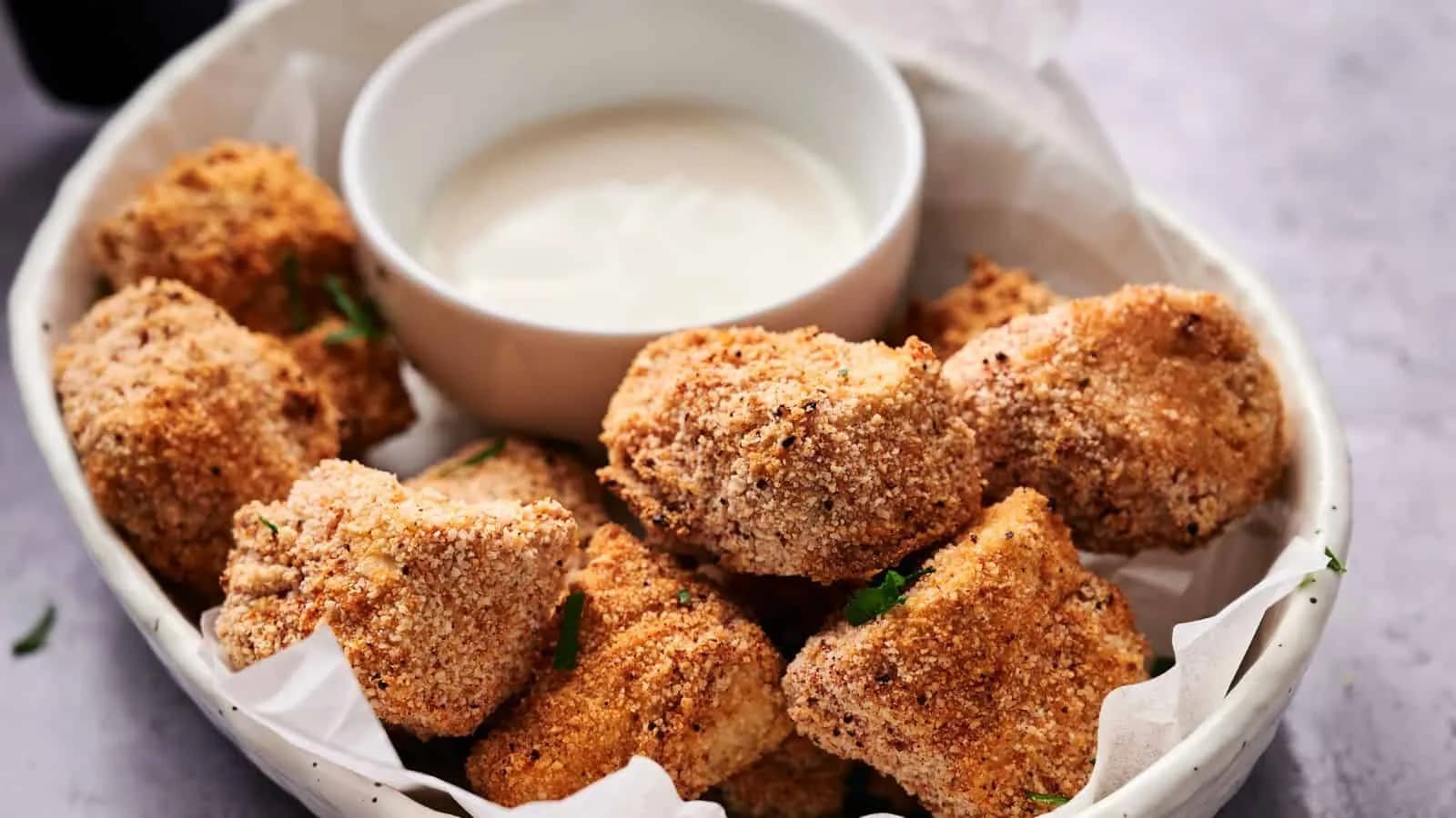 Air Fryer Vegan Chicken Nuggets