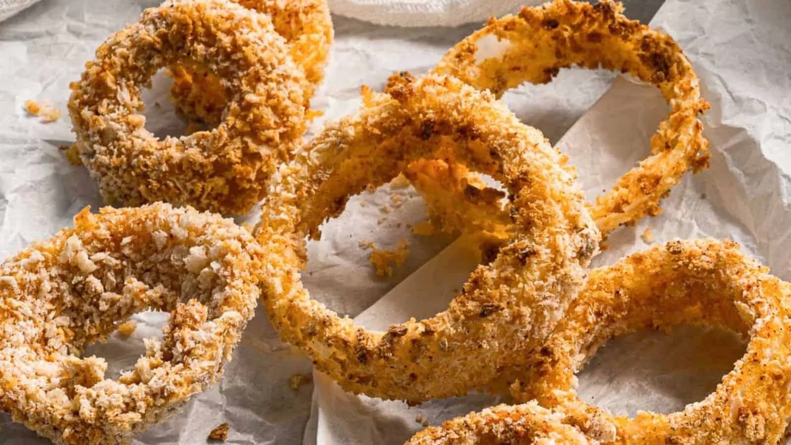 Vegan Air Fryer Onion Rings