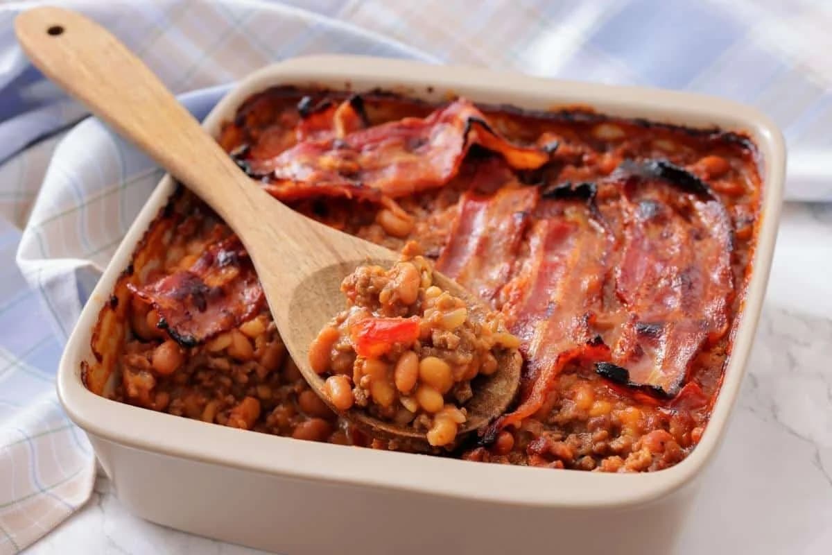 Southern Ground Beef & Baked Bean Casserole