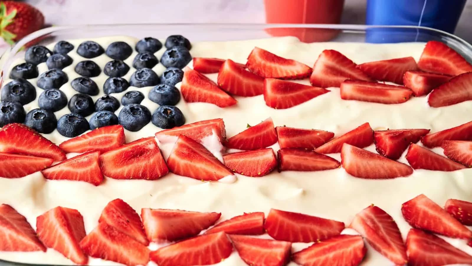Patriotic American Flag Cake