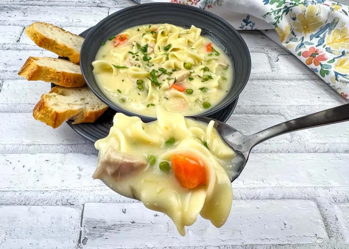 Creamy Turkey Noodle Soup