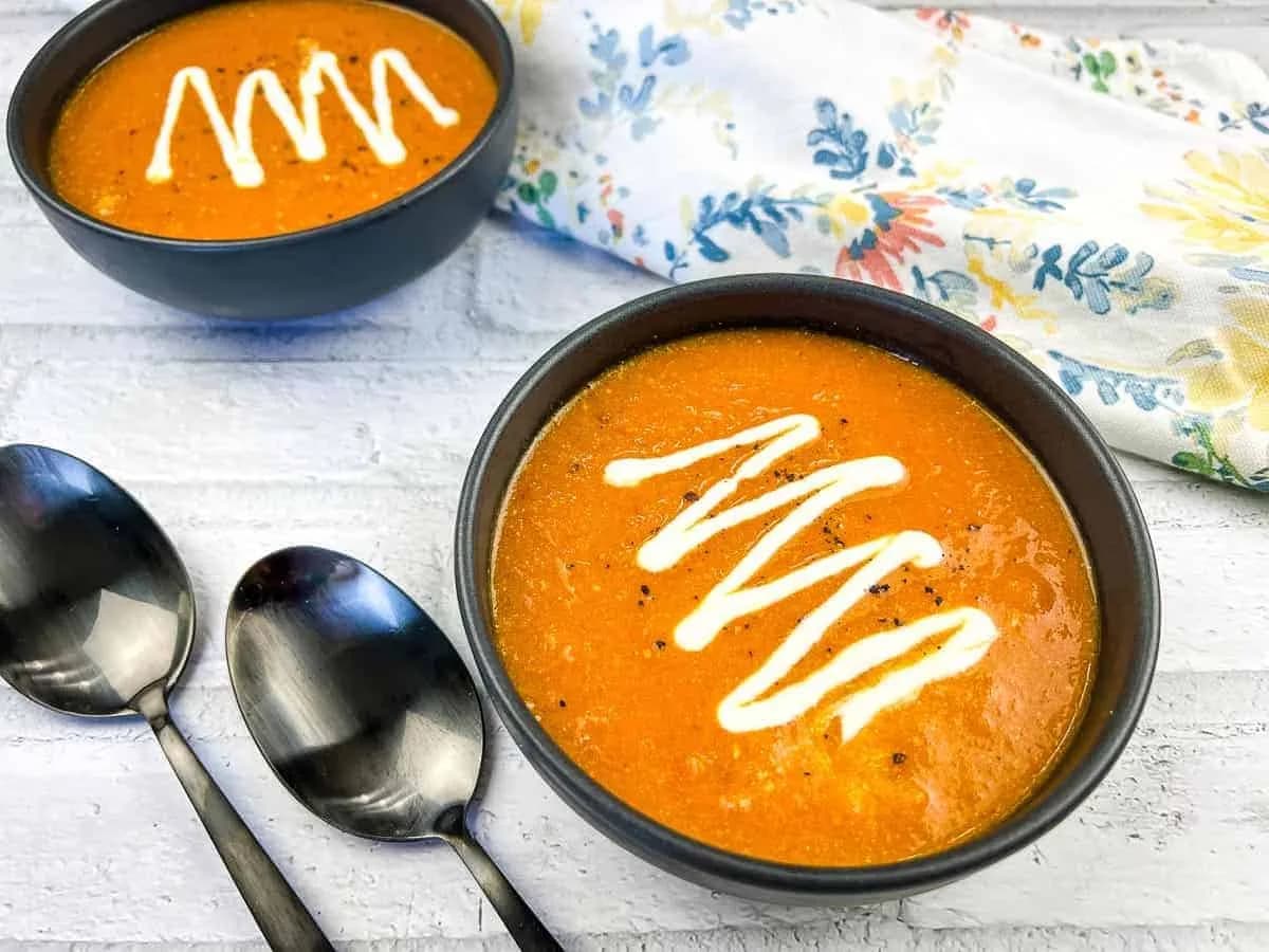 Smoked Tomato Soup w/ Mascarpone