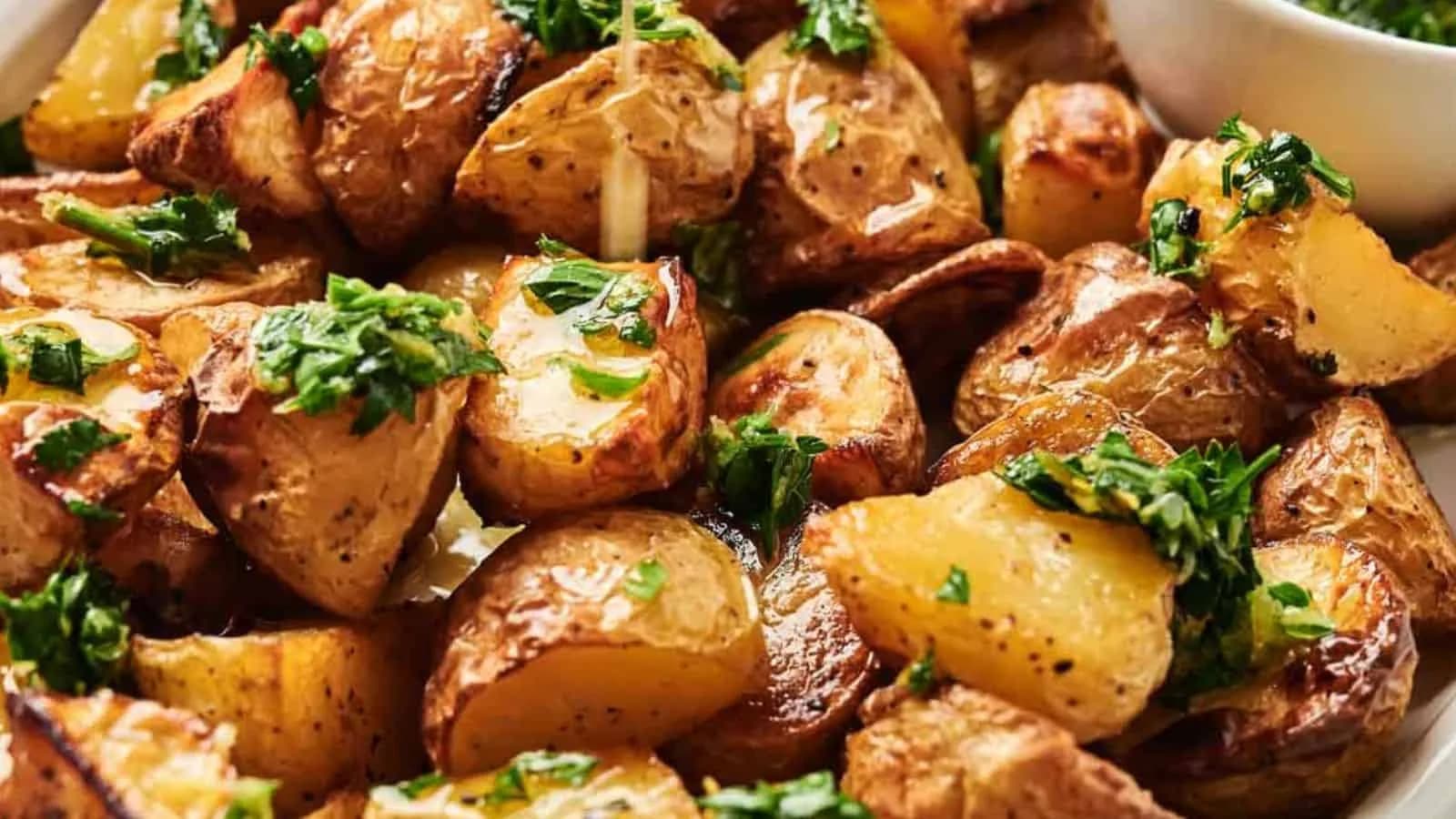 Air Fryer Vegan Roasted Potatoes