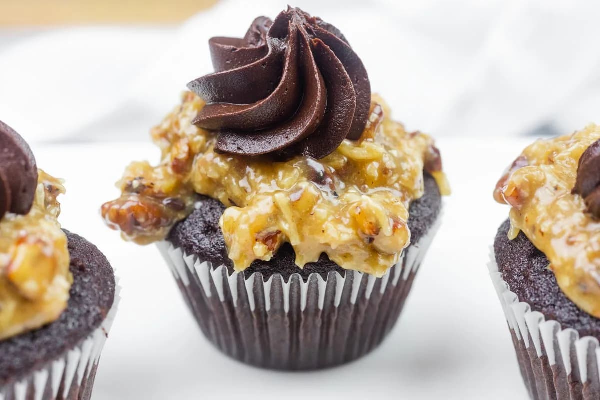 Irresistible German Chocolate Cupcakes