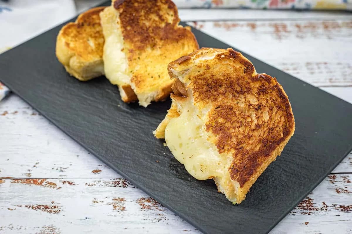 The Ultimate Garlic Bread Grilled Cheese