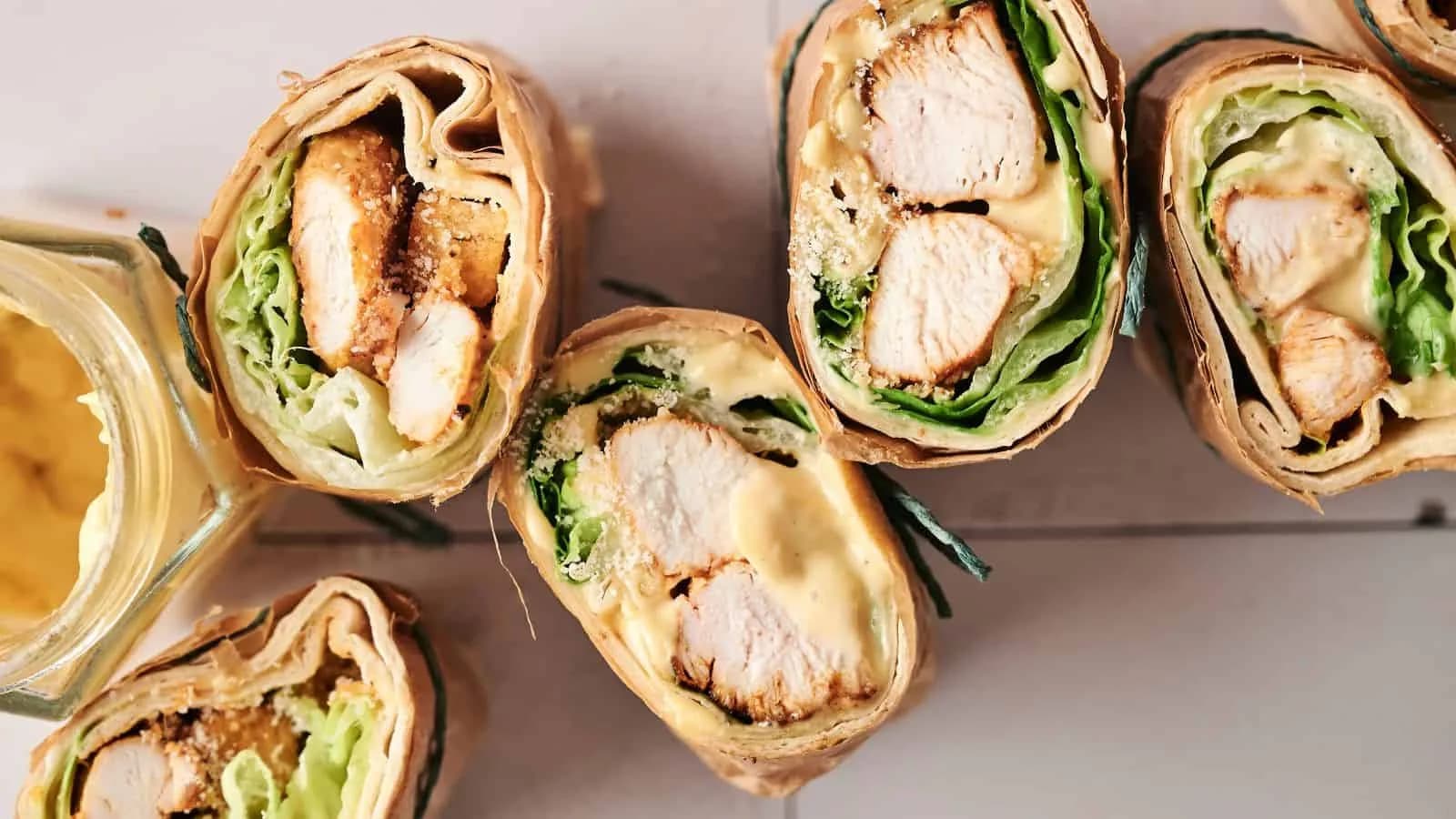 Chicken Caesar Salad Wrap