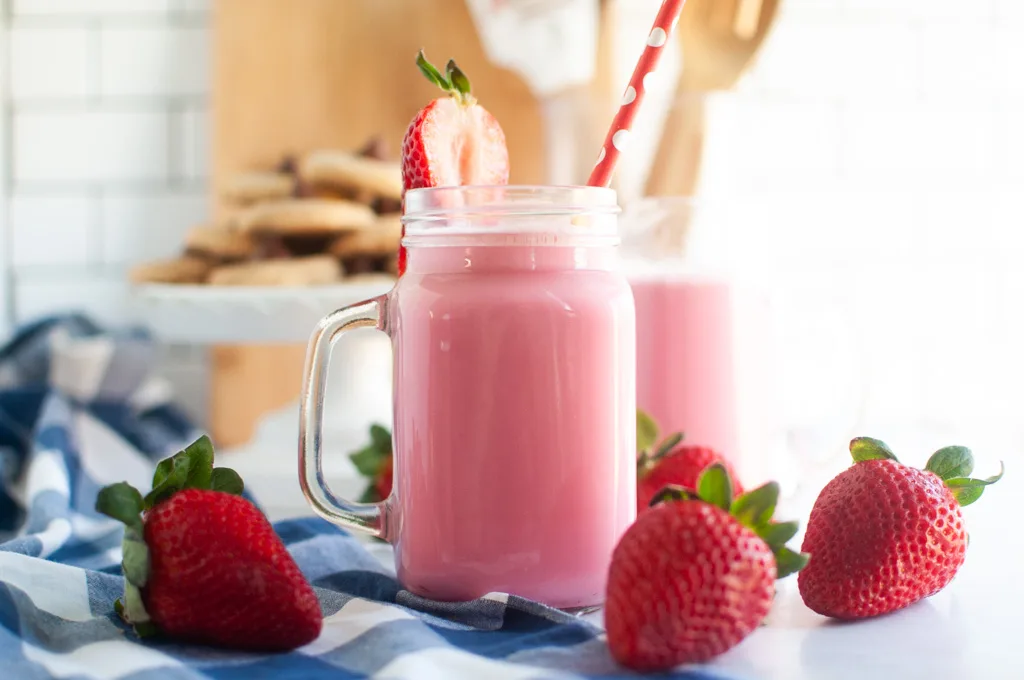 Homemade Strawberry Milk