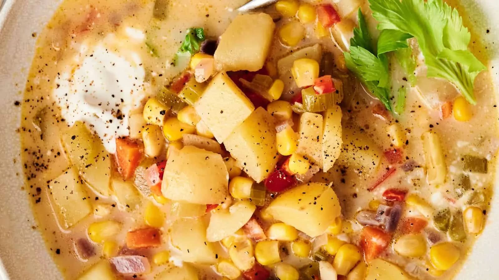 Air Fryer Corn Chowder