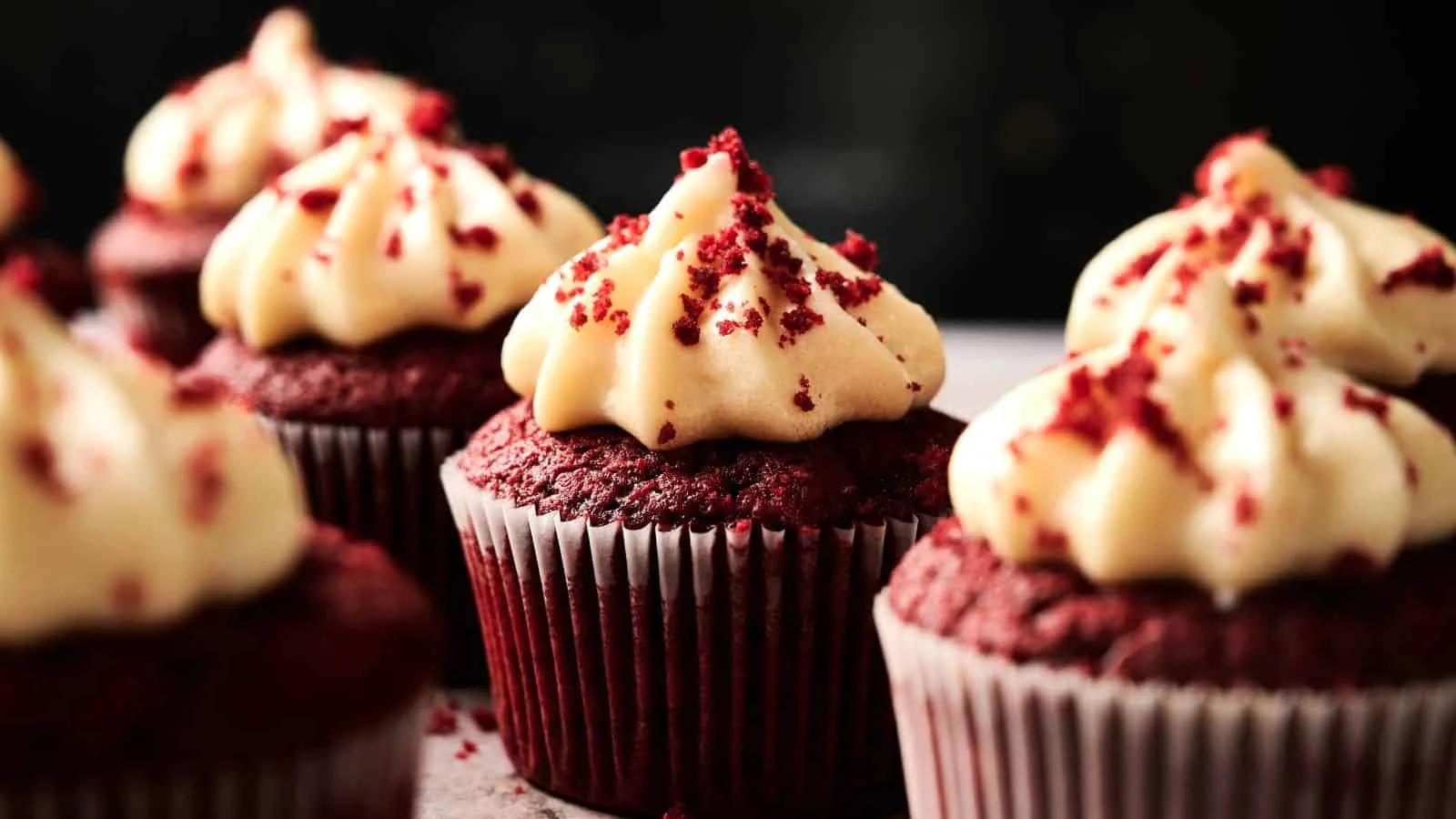 Air Fryer Red Velvet Cupcakes