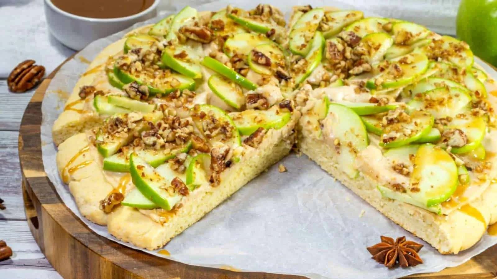 Caramel Apple Pizza