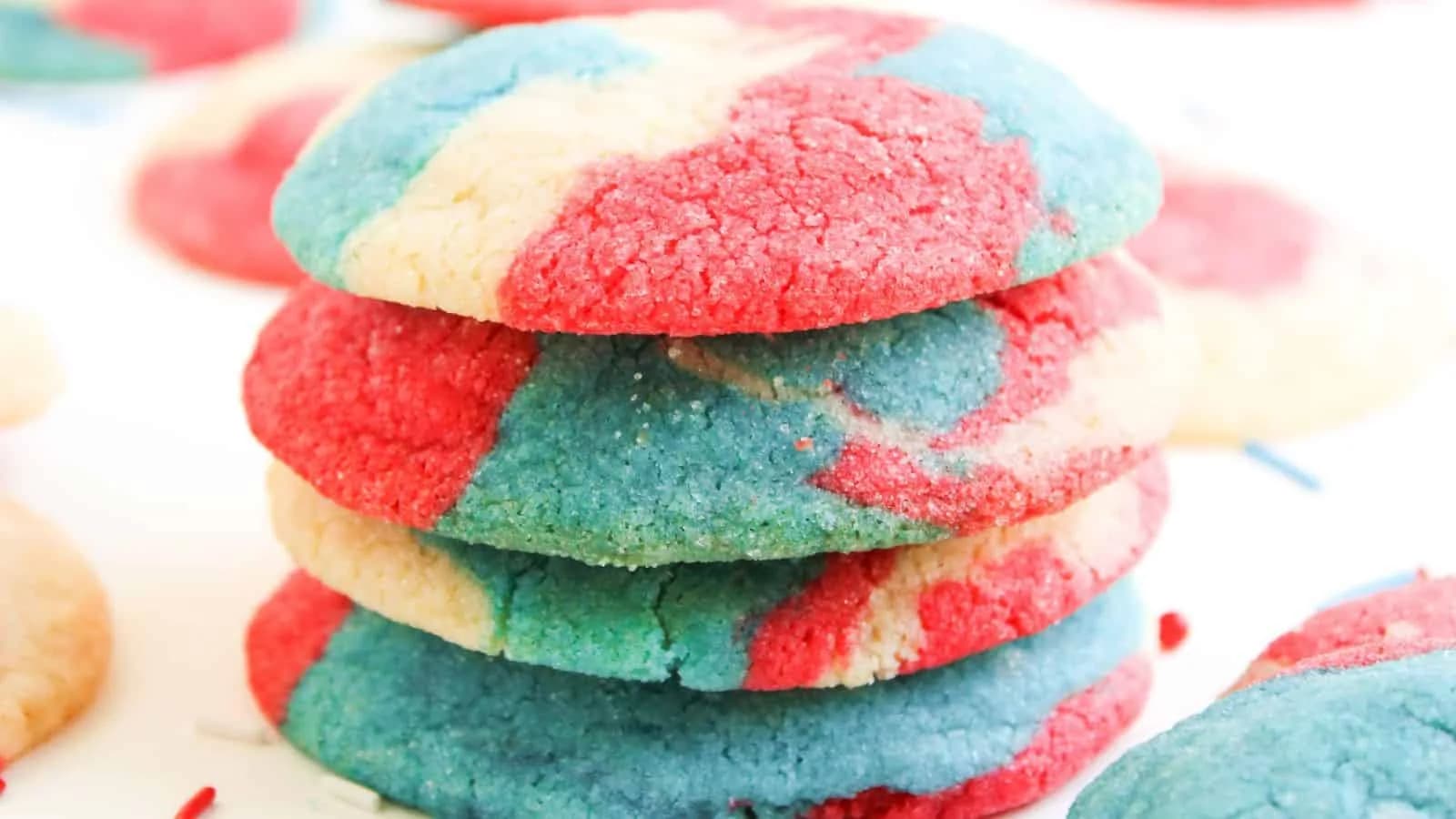 4th Of July Tie-Dye Cookie