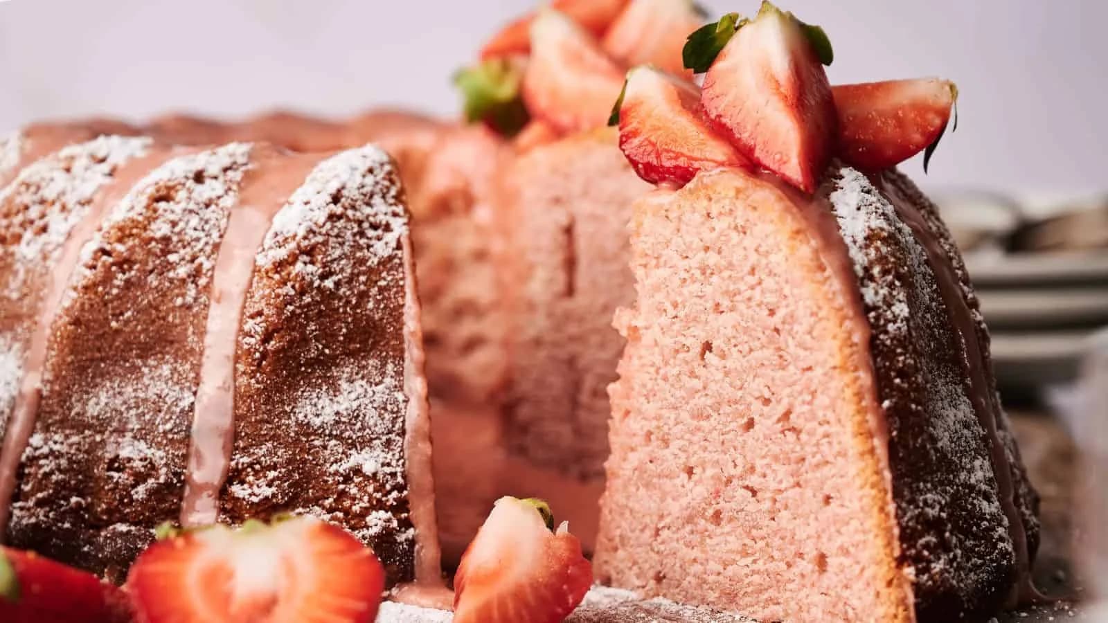 Strawberry Pound Cake