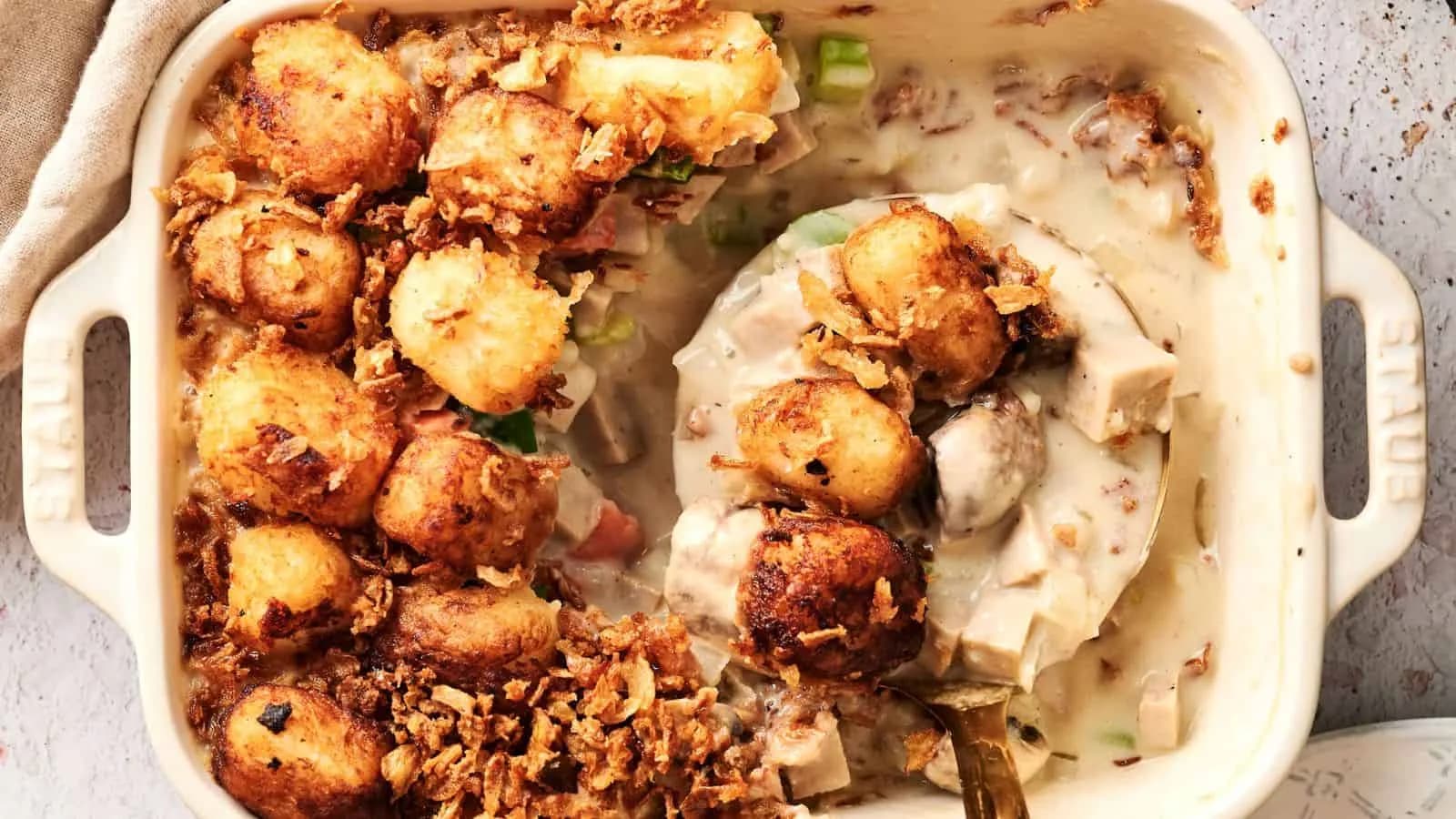 Air Fryer Vegan Tater Tot Casserole