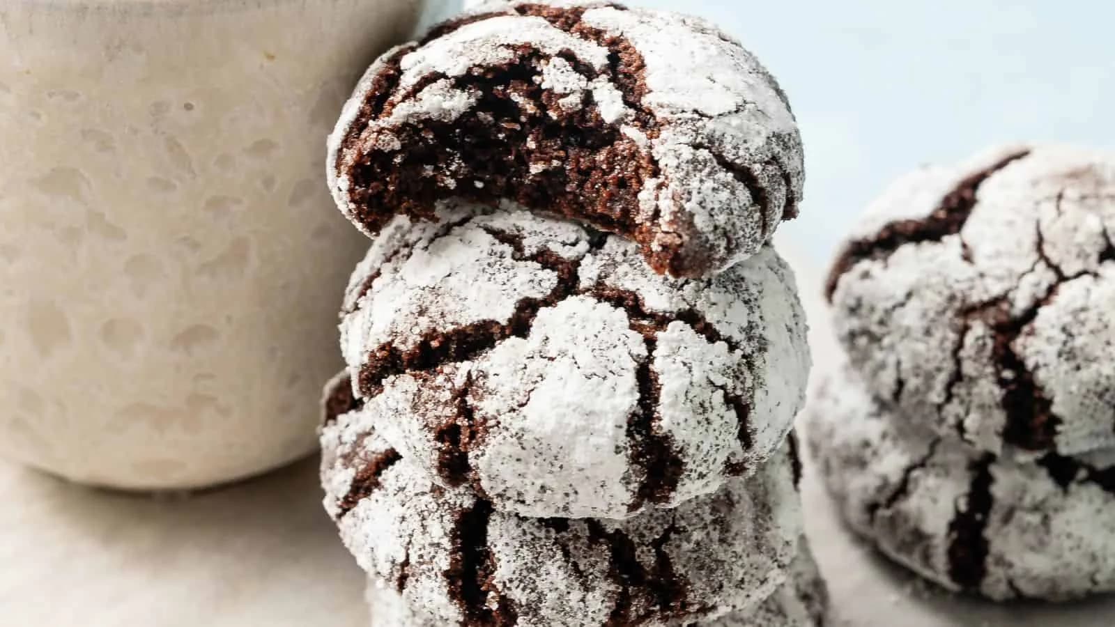 Vegan Crinkle Cookies