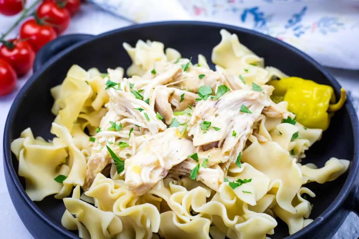 Slow Cooker Mississippi Chicken