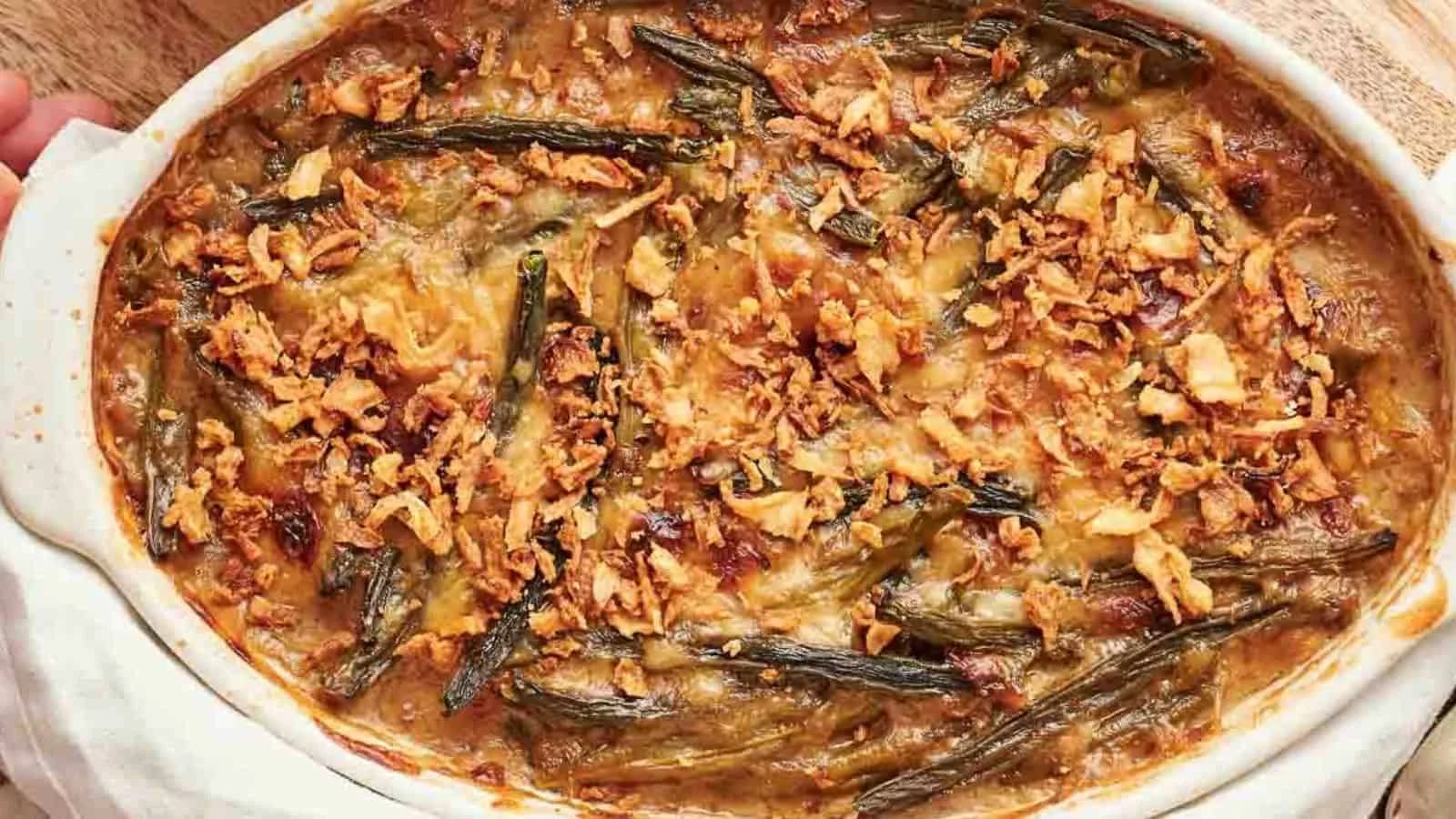 Air Fryer Green Bean Casserole