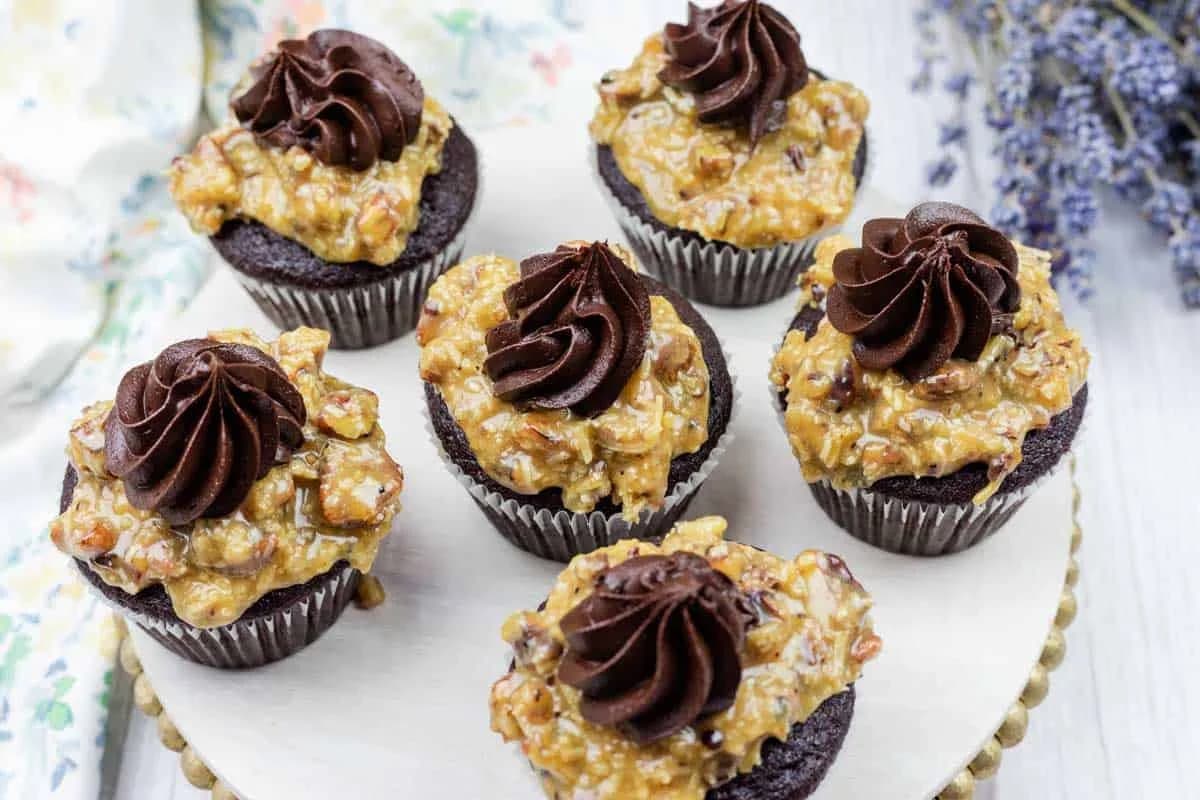 Oma’s German Chocolate Cupcakes