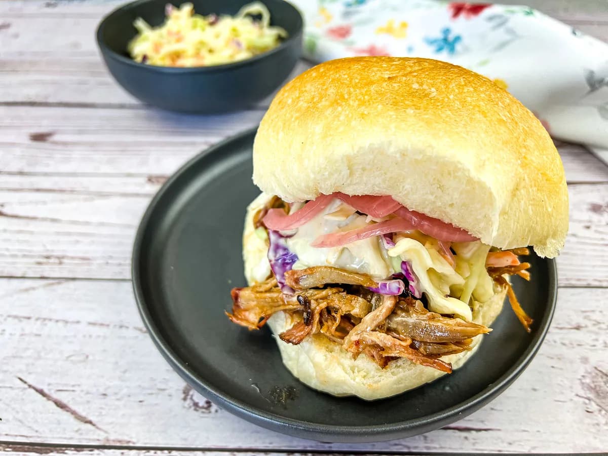 Pulled Pork Sandwich with Coleslaw