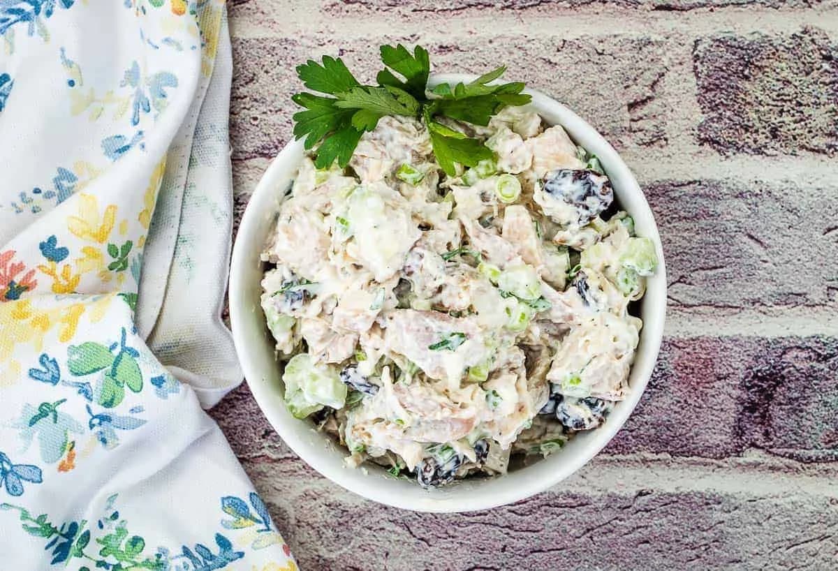 Turkey Salad w, Cranberries & Walnuts