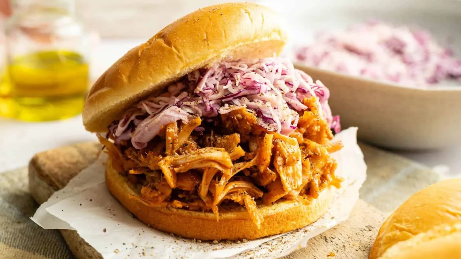 Vegan BBQ Pulled Jackfruit Sandwiches