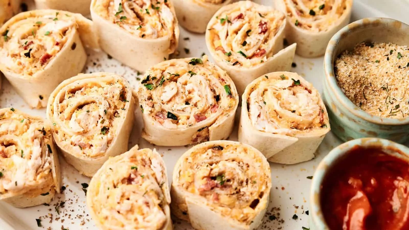Buffalo Chicken Pinwheels