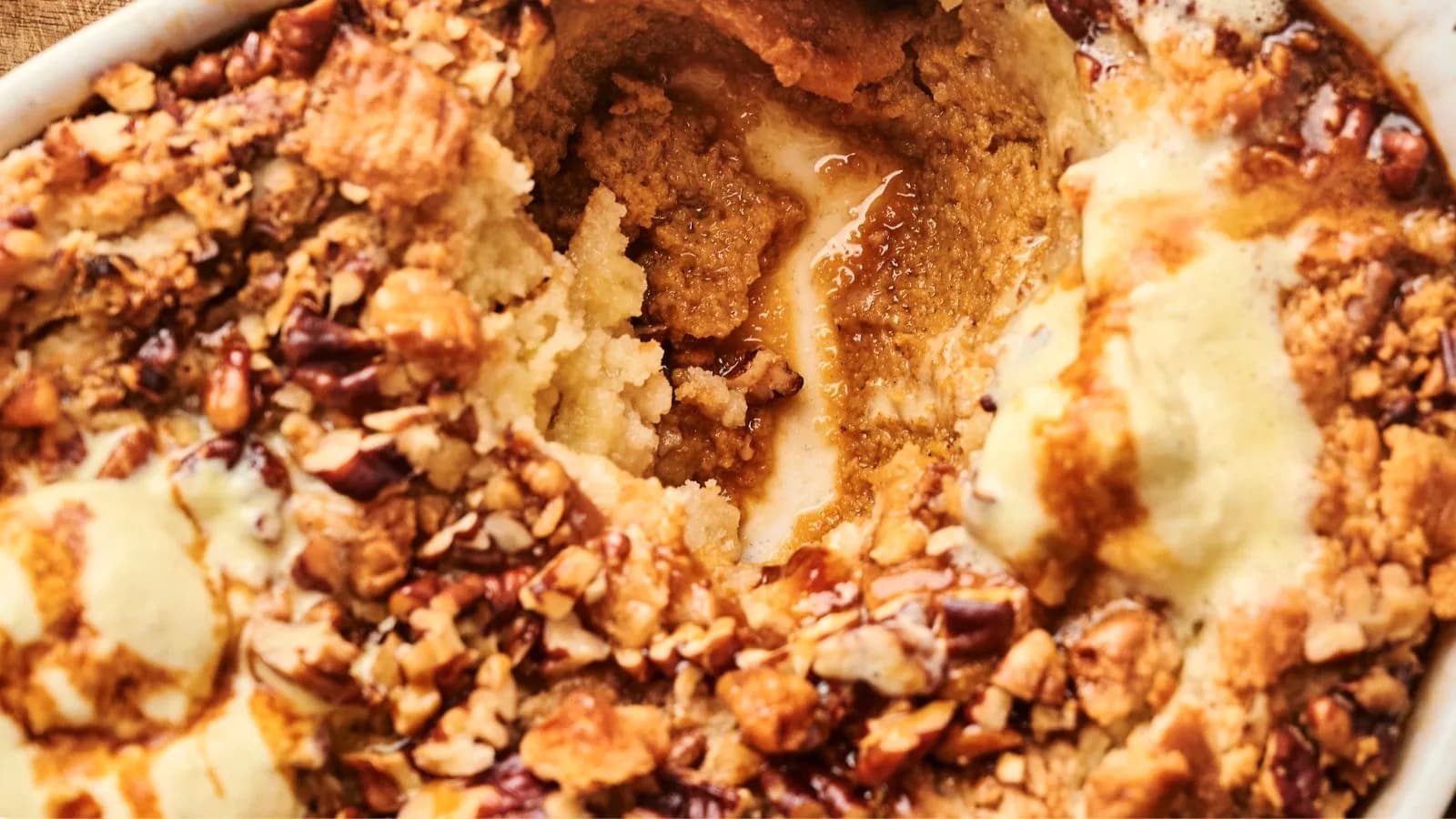 Air Fryer Pumpkin Dump Cake