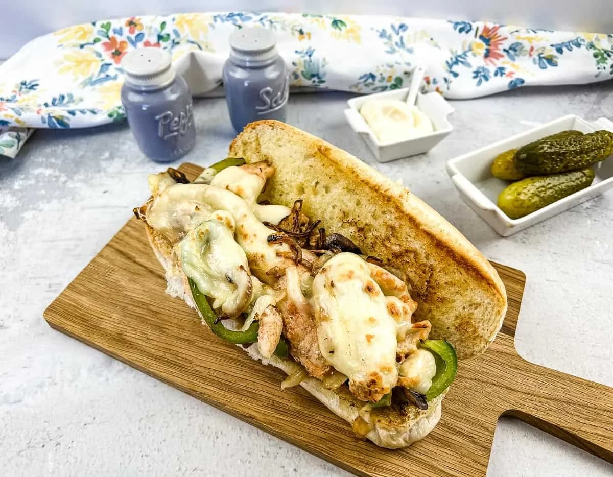 Blackstone Chicken Philly Cheesesteaks