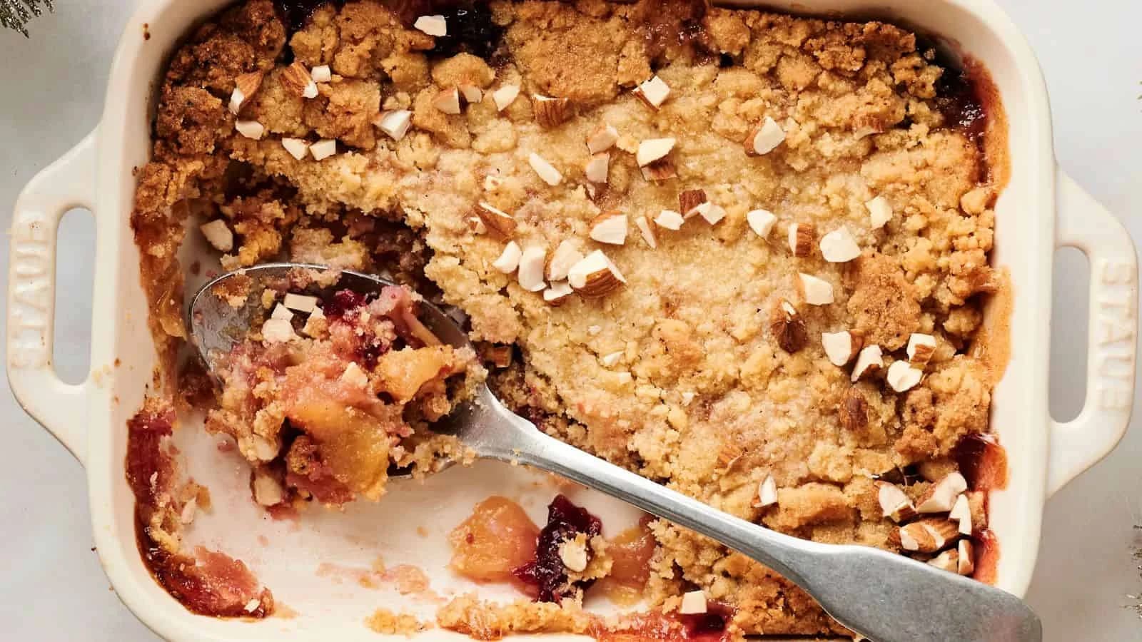Air Fryer Christmas Dump Cake