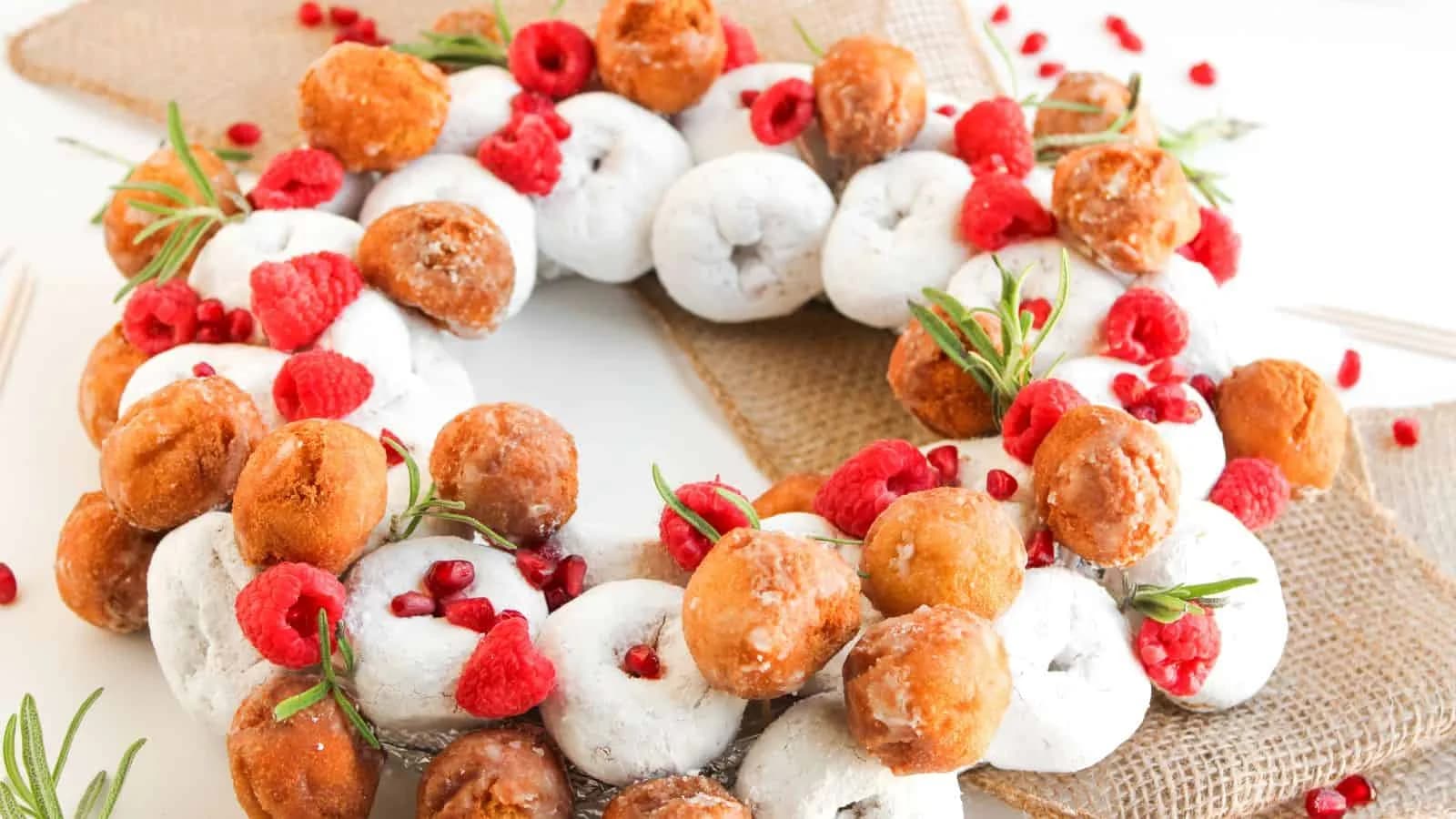 Christmas Donut Wreath