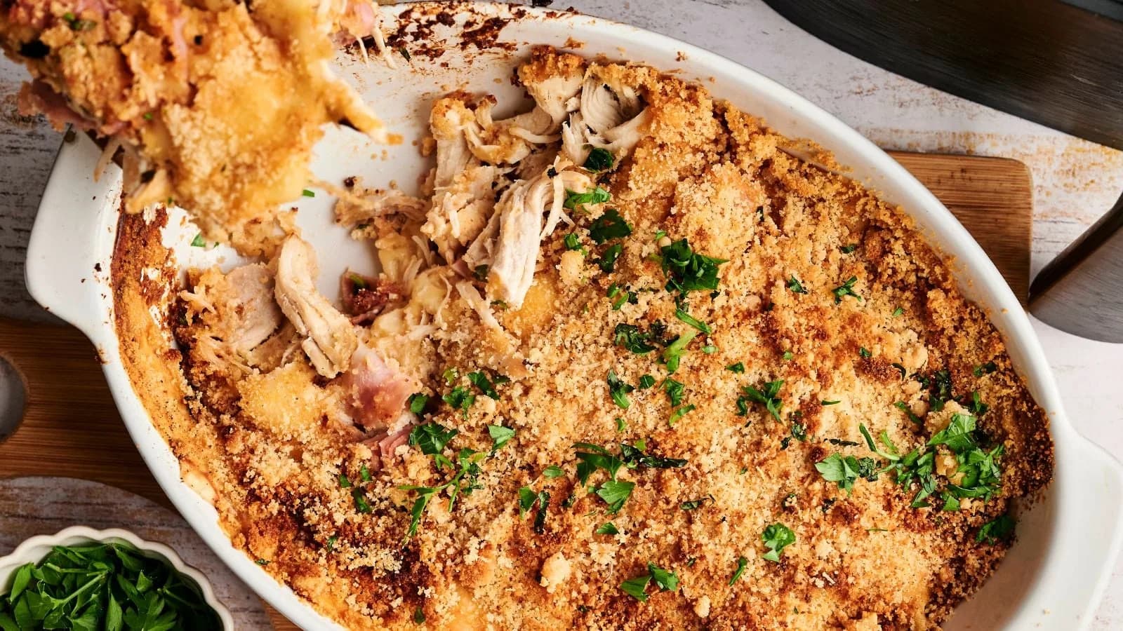 Air Fryer Chicken Cordon Bleu Casserole