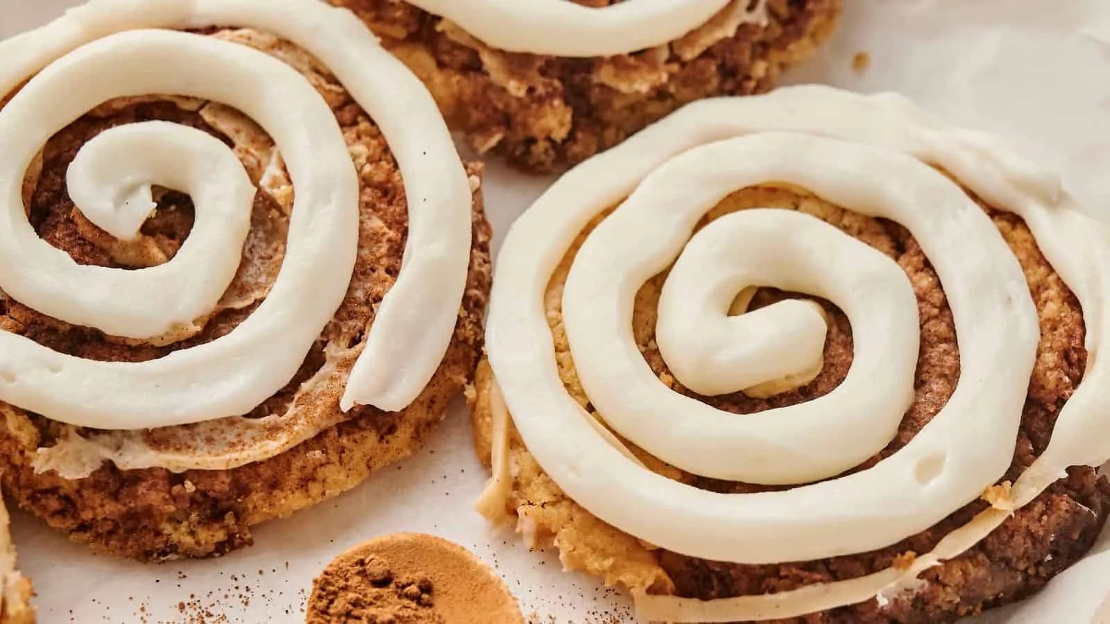 Copycat Crumbl Cinnamon Swirl Cookies