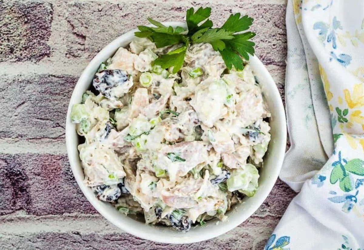 Turkey Salad with Cranberries & Walnuts