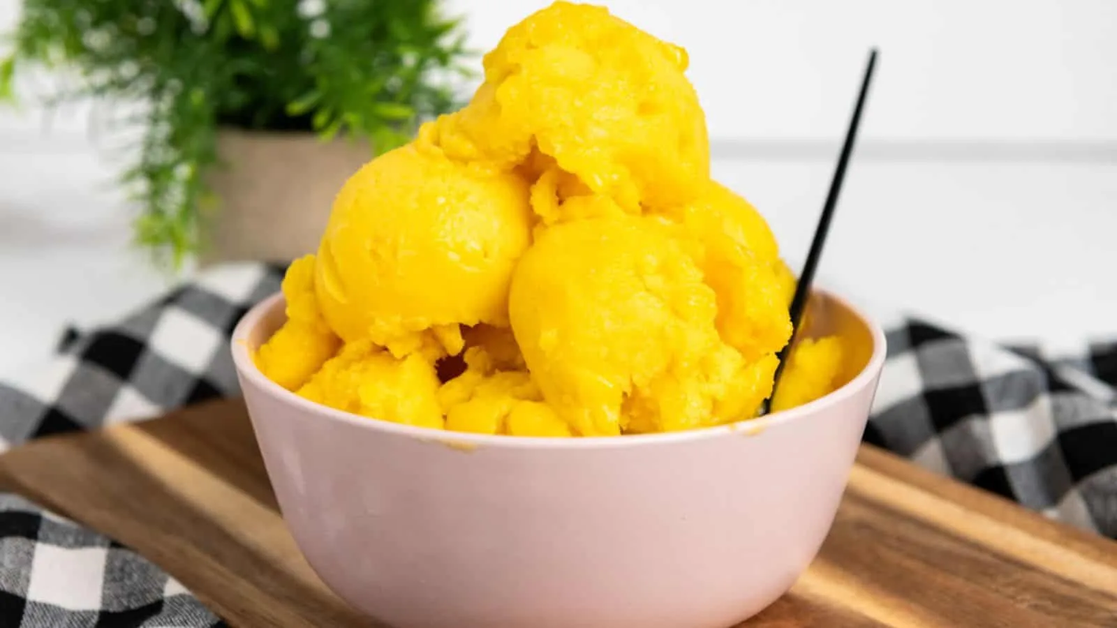 3-Ingredient Vegan Mango Sorbet (No Churn!)