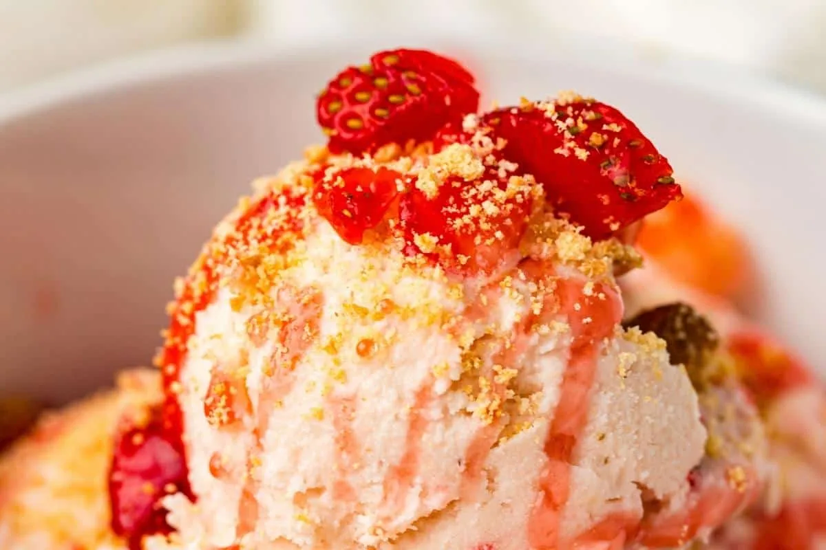 Strawberry Cheesecake Ninja Creami Ice Cream