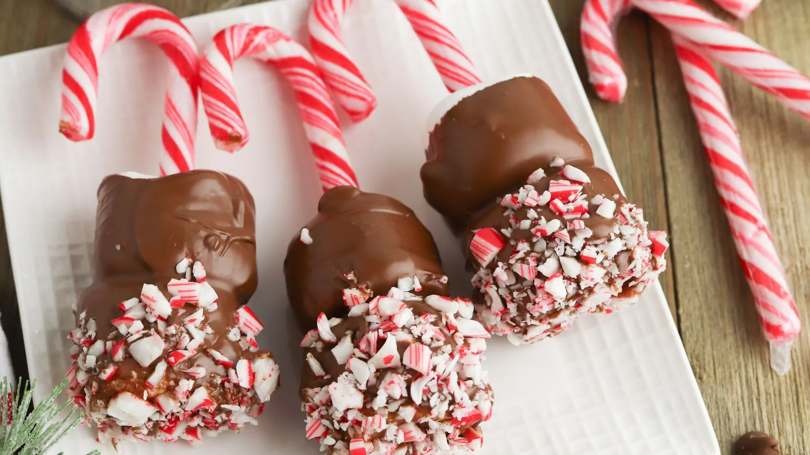 Candy Cane Hot Chocolate Stirrers